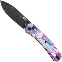 Image for KNAFS Lander 2, KNAFS-00501 Blackwashed S35VN, Kitty Cosmo Crew G10, pocket knife