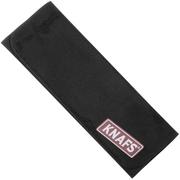 KNAFS Polishing Cloth KNAFS-00539 Black Suede Red Logo, poetsdoek 