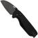Image for Knafs O.C.T. KNAFS-00582 Blackwashed 14C28N, Black Aluminium, Button Lock, pocket knife