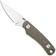 Afbeelding voor Knafs Little Lulu 00596 Stonewashed MagnaCut, Green Micarta, vaststaand mes