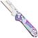 Afbeelding voor KNAFS Yuti 00659, Stonewashed Blade Holder, Kitty Cosmo Crew G10, utility zakmes