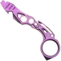 Afbeelding voor Kansept EDC Tool PryMate G008A4 Purple Anodized Titanium, multifunctionele pry-bar, Sebastian Irawan design