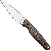 Afbeelding voor Kansept Parr G011A2 Blackwashed CPM-S35VN, Copper Carbon Fiber vaststaand mes, Jonathan Styles design