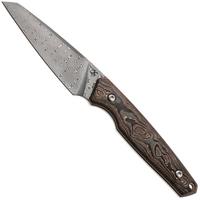 Afbeelding voor Kansept Parr G011A5 Damascus, Copper Carbon Fiber vaststaand mes, Jonathan Styles design