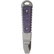 Immagine per Kansept Kursor G015B2 Plain Titanium, Purple Micarta Inlay, piede di  porco, design di Justin Koch
