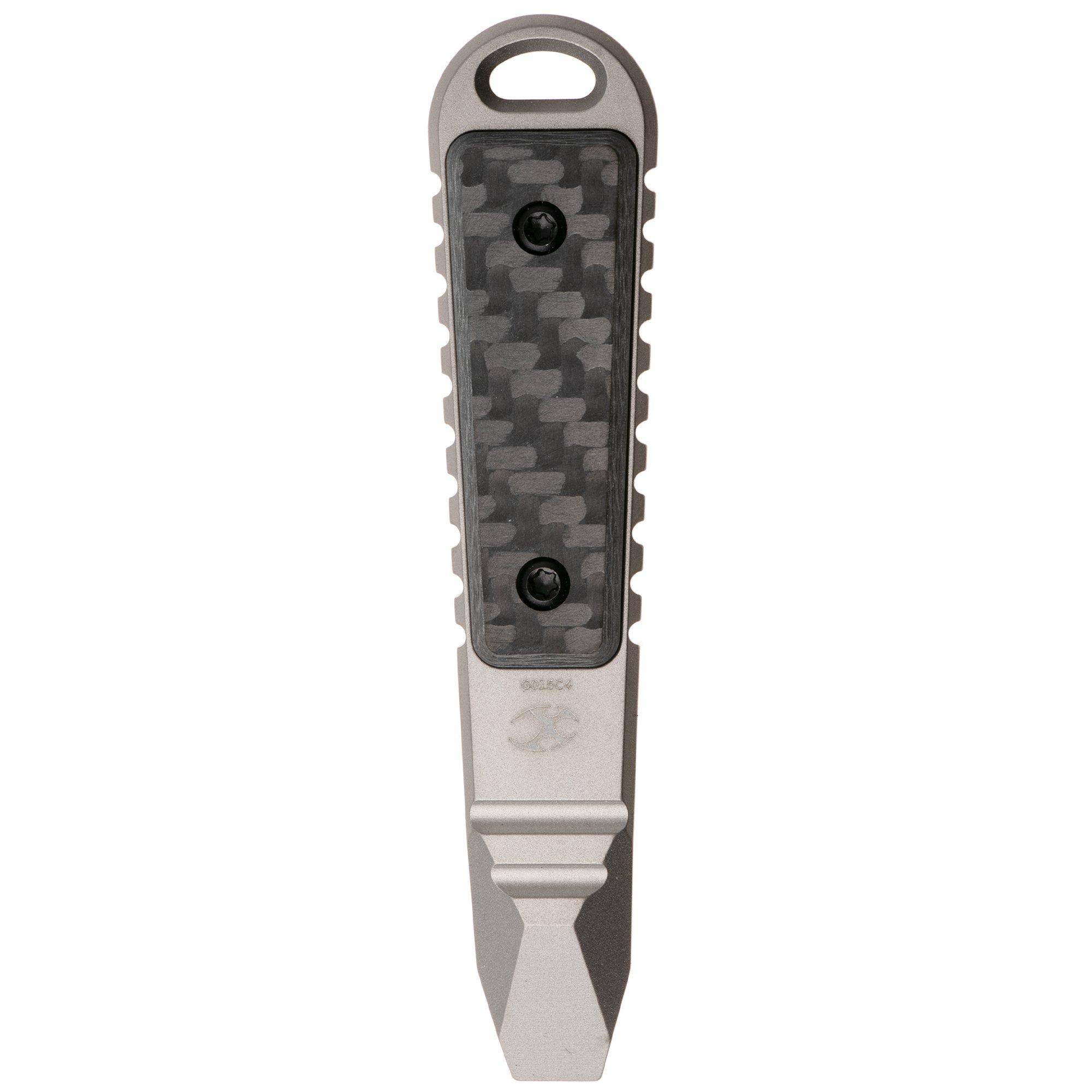 Kansept Kursor G015C4 Blackwash Titanium, Twill Carbon Fiber Inlay, pry bar, Justin Koch design