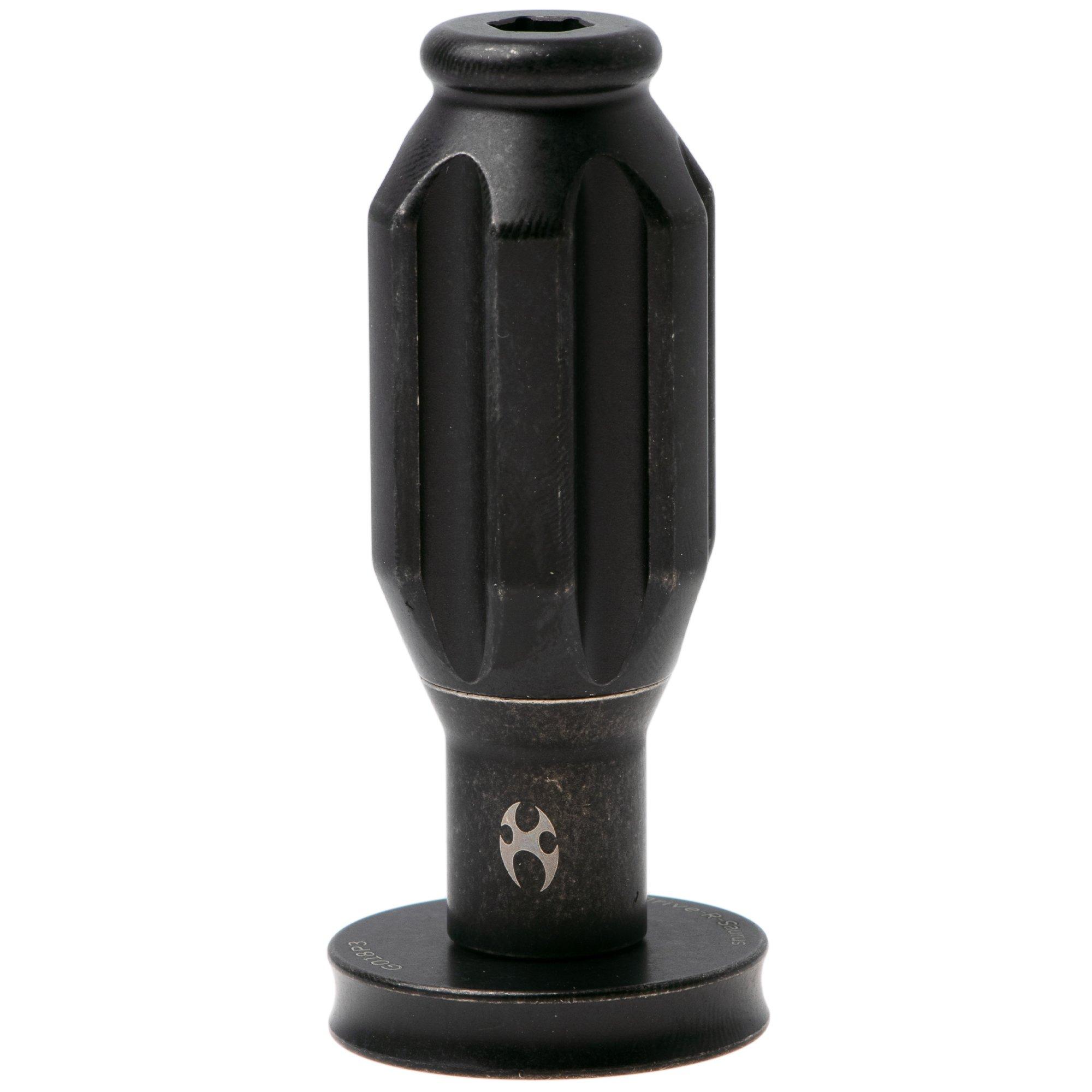 Kansept EDC Bit Driver Drive-R-Saurus G018P3 Blackwash Titanium, screwdriver, Jesse Pauley design