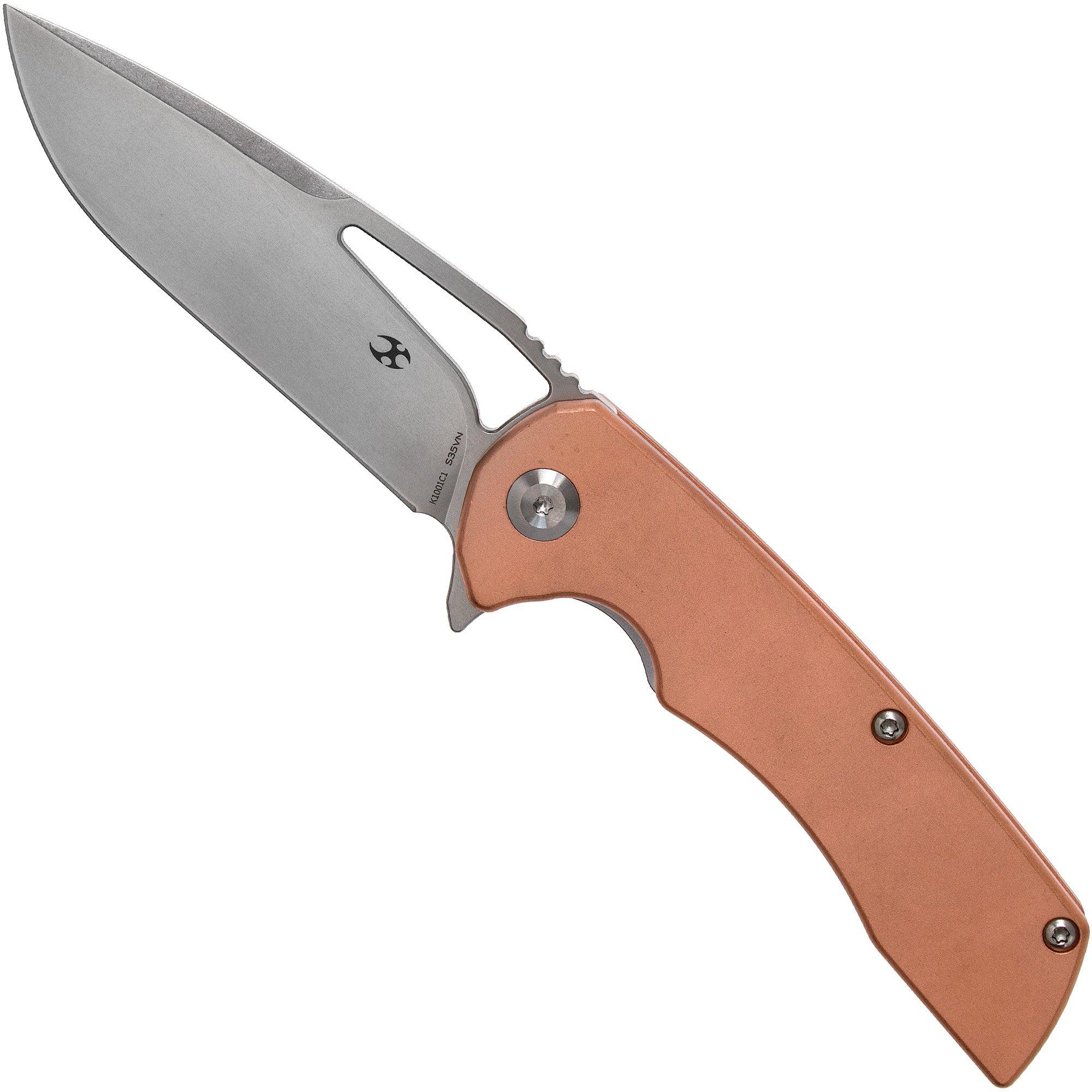 Nóż składany Kansept Kryo K1001C1 Copper, projekt Kim Ning