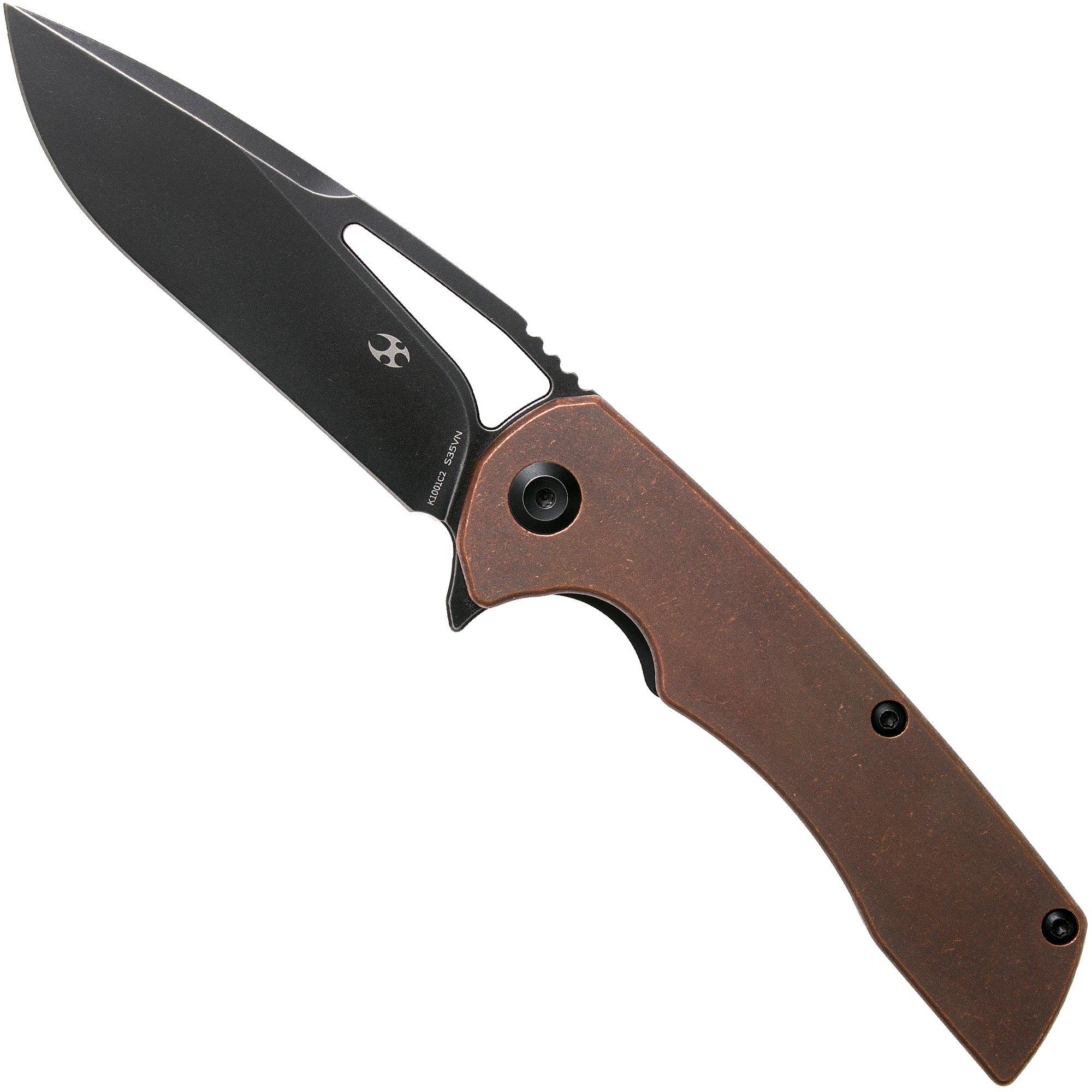 Kansept Kryo K1001C2 Black Copper Taschenmesser, Kim Ning Design
