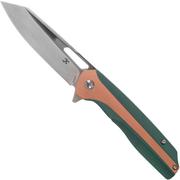Kansept Shard K1006A6 Green Titanium, Copper Inlay coltello da tasca, Kim Ning Design