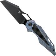Kansept Genesis K1010A4 Lightning Strike Titanium, Carbon fiber pocket knife, Jelly Jerry design
