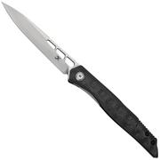 Kansept Lucky Star K1013A3 Satin CPM-S35VN, Rose Pattern Carbon fibre pocket knife, Max Tkachuk design