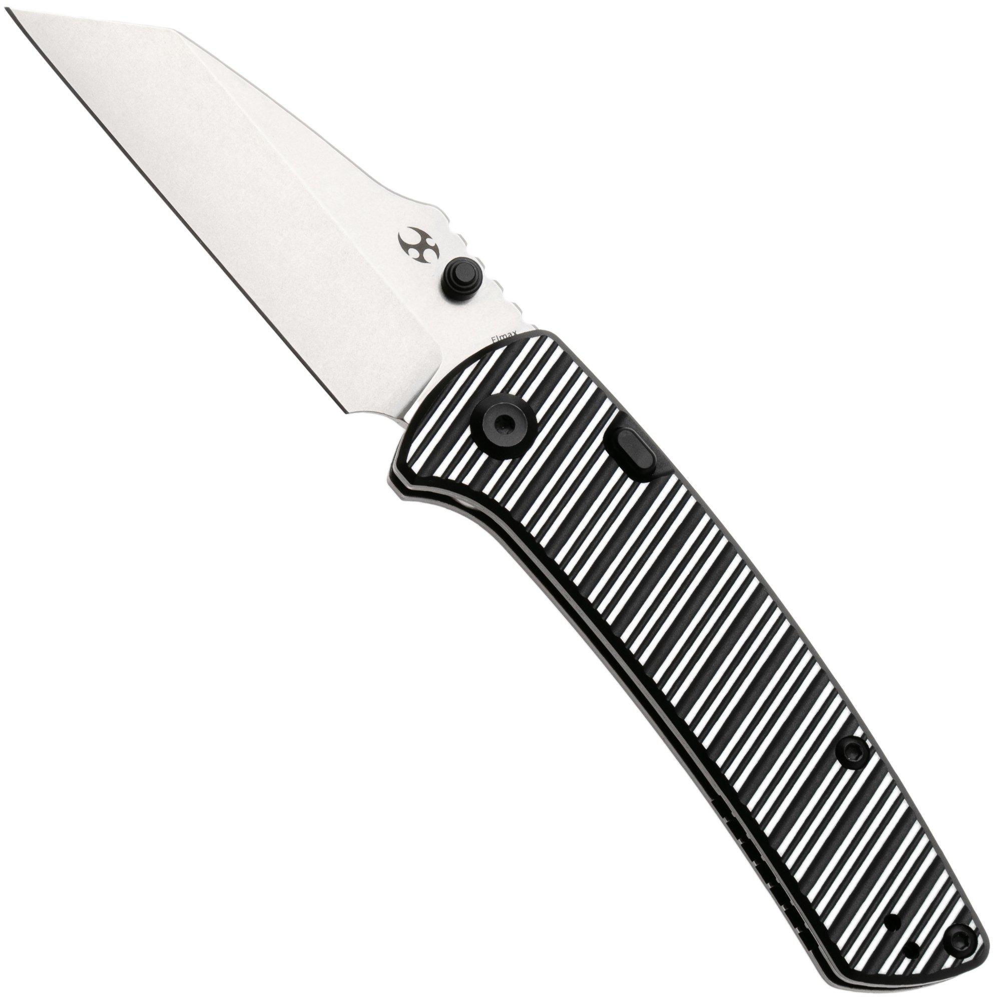 Kansept Main Street K1015H4 Stonewashed Elmax, Black & Plain Striped Aluminum, zakmes, Dirk Pinkerton design