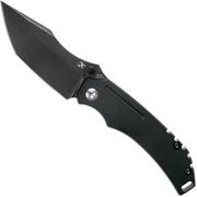 Kansept Pelican EDC K1018A2 Tanto, Black Titanium pocket knife, Kmaxrom design