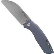 Kansept Convict K1023A3 Blue Titanium couteau de poche, Chris Conaway design