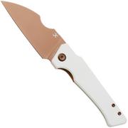 Afbeelding voor Kansept Egress K1033B3, Rose Gold CPM S35VN, White G10 zakmes, Nick Rogers design