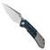 Image for Kansept Fenrir K1034A3 Stonewashed, Black & Blue G10 pocket knife, Greg Schob design