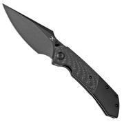 Kansept Fenrir K1034A4 Black, Carbon fibre pocket knife, Greg Schob design