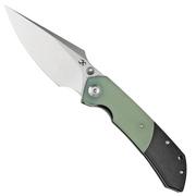 Nóż składany Kansept Fenrir K1034A5 Stonewashed, Jade G10, projekt Greg Schob