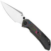 Kansept Fenrir K1034S1 Satin CPM S35VN, Blackwashed Titanium, 80's Carbon Fiber, couteau de poche, Greg Schob design