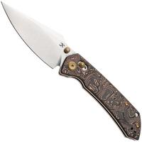 Afbeelding voor Kansept Fenrir K1034V3 Stonewashed CPM S35VN, Copper Carbon Fiber, zakmes, Greg Schob design