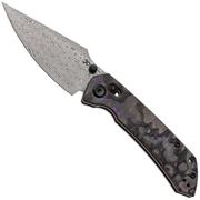 Afbeelding voor Kansept Fenrir K1034V9 Damascus, Purple Haze Fatcarbon, zakmes, Greg Schob design