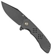 Kansept Entity K1036B2 Black, Silicon Carbided Titanium coltello da tasca, Nalu Knives design