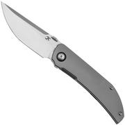 Kansept Tarkin K1078A1 Satin CPM 20CV, Bead Blasted Titanium, pocket knife, Matthew Christensen design