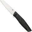 Image for Kansept Cru K1092A5, Stonewashed CPM S35VN, Blackwashed Titanium, Black Carbon Fiber pocket knife, Villella Knives design