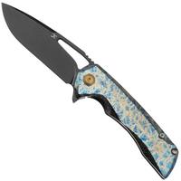 Afbeelding voor Kansept Mini Kryo K2001A6 Blackwashed CPM S35VN, Lightning Strike Titanium, zakmes, Kim Ning design