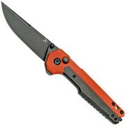 Kansept EDC Tac K2009A7 Blackwashed CPM-S35VN, Orange G10 coltello da tasca, design di Mikkel Willumsen