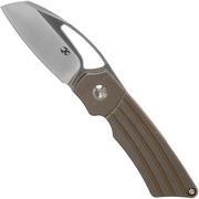Kansept Goblin K2016A5 Titanium Grooves pocket knife, Marshall Noble design