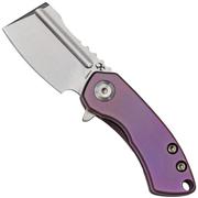 Nóż składany Kansept Mini Korvid K3030A4 Satin CPM-S35VN, Purple Titanium, projekt Justin Koch