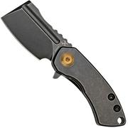 Kansept Mini Korvid K3030A6 Blackwashed CPM-S35VN, Black Titanium pocket knife, Justin Koch design