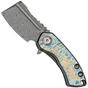 Imagen para Kansept Mini Korvid K3030A2 Damascus, Lightning Strike Titanium navaja, diseño Justin Koch