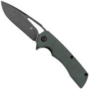 Kansept Kryo T1001M2 Blackwashed 12C28N, Green Micarta, Taschenmesser, Kim Ning Design