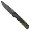 Image for Kansept Warrior T1005S2 Black Drop Point, Black & Green G10 pocket knife, Kim Ning design