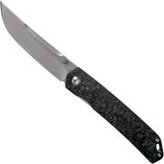 Kansept Hazakura T1019C2 Twill Carbon fibre pocket knife, Max Tkachuk design