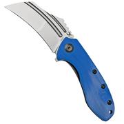 Kansept KTC3, T1031A3 Stonewashed, Dark Blue G10 pocket knife, Justin Koch design