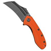 Kansept KTC3, T1031A4 Black, Orange G10 pocket knife, Justin Koch design