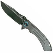 Kansept Pretatout T1032A2 Blackwashed 154CM, Black Micarta pocket knife, Kmaxrom design