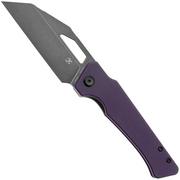 Kansept Egress T1033A3 Purple G10, Blackwashed 14C28N, couteau de poche