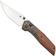 Afbeelding voor Kansept Deadite T1081V1 Stonewashed 154CM, Gray Aluminum Brown Micarta, zakmes, Tuffknives design