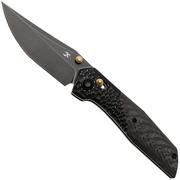 Afbeelding voor Kansept Deadite T1081V4 Blackwashed 154CM, Blackwash Aluminum Twill Carbon Fiber, zakmes, Tuffknives design