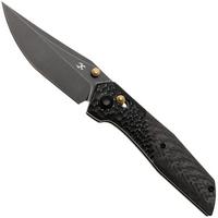 Afbeelding voor Kansept Deadite T1081V4 Blackwashed 154CM, Blackwash Aluminum Twill Carbon Fiber, zakmes, Tuffknives design