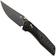 Afbeelding voor Kansept Deadite T1081V4 Blackwashed 154CM, Blackwash Aluminum Twill Carbon Fiber, zakmes, Tuffknives design