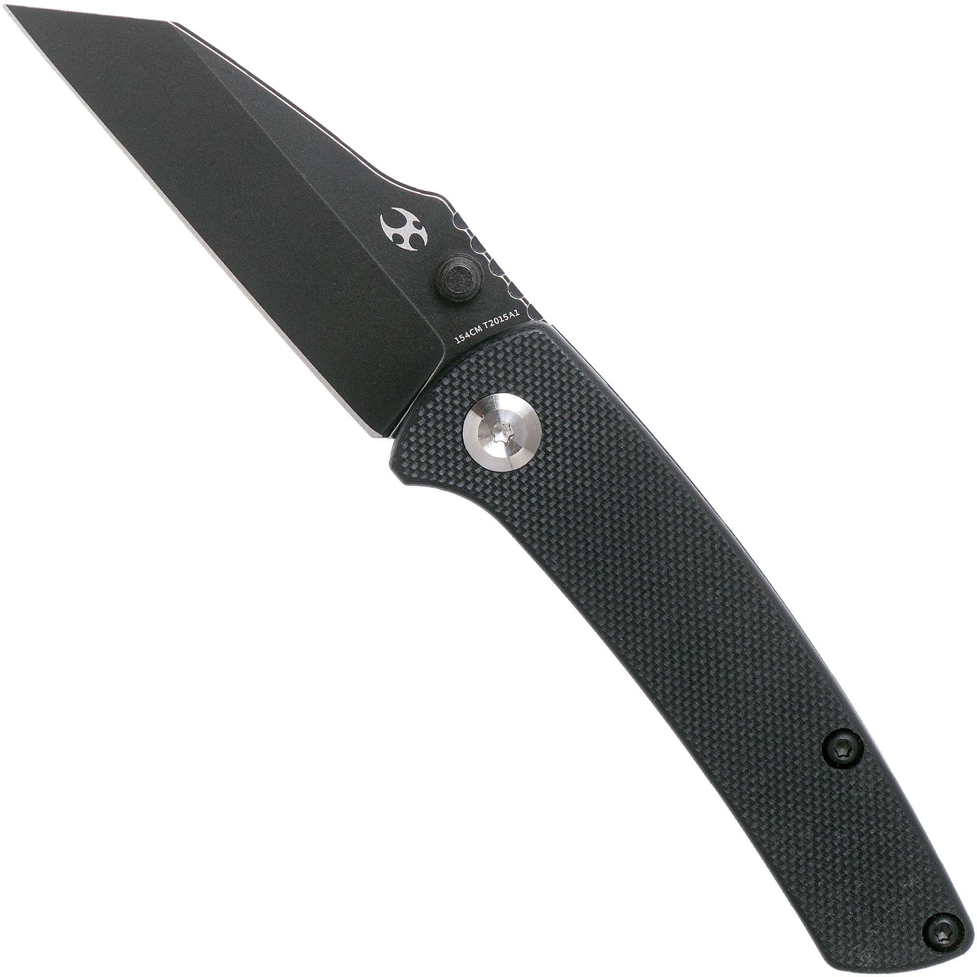 Kansept Little Main Street T2015A1 Black, Black G10 pocket knife, Dirk Pinkerton design