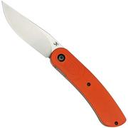 Kansept Reverie T2025A3 Stonewashed, Orange G10 pocket knife, Justin Lundquist design
