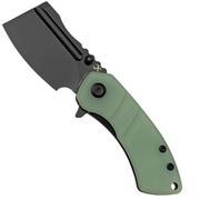 Kansept Korvid M T2030A4 Black, Jade G10 pocket knife, Justin Koch design