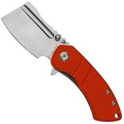 Kansept Korvid M T2030A6 Stonewashed, Orange G10 zakmes, Justin Koch design